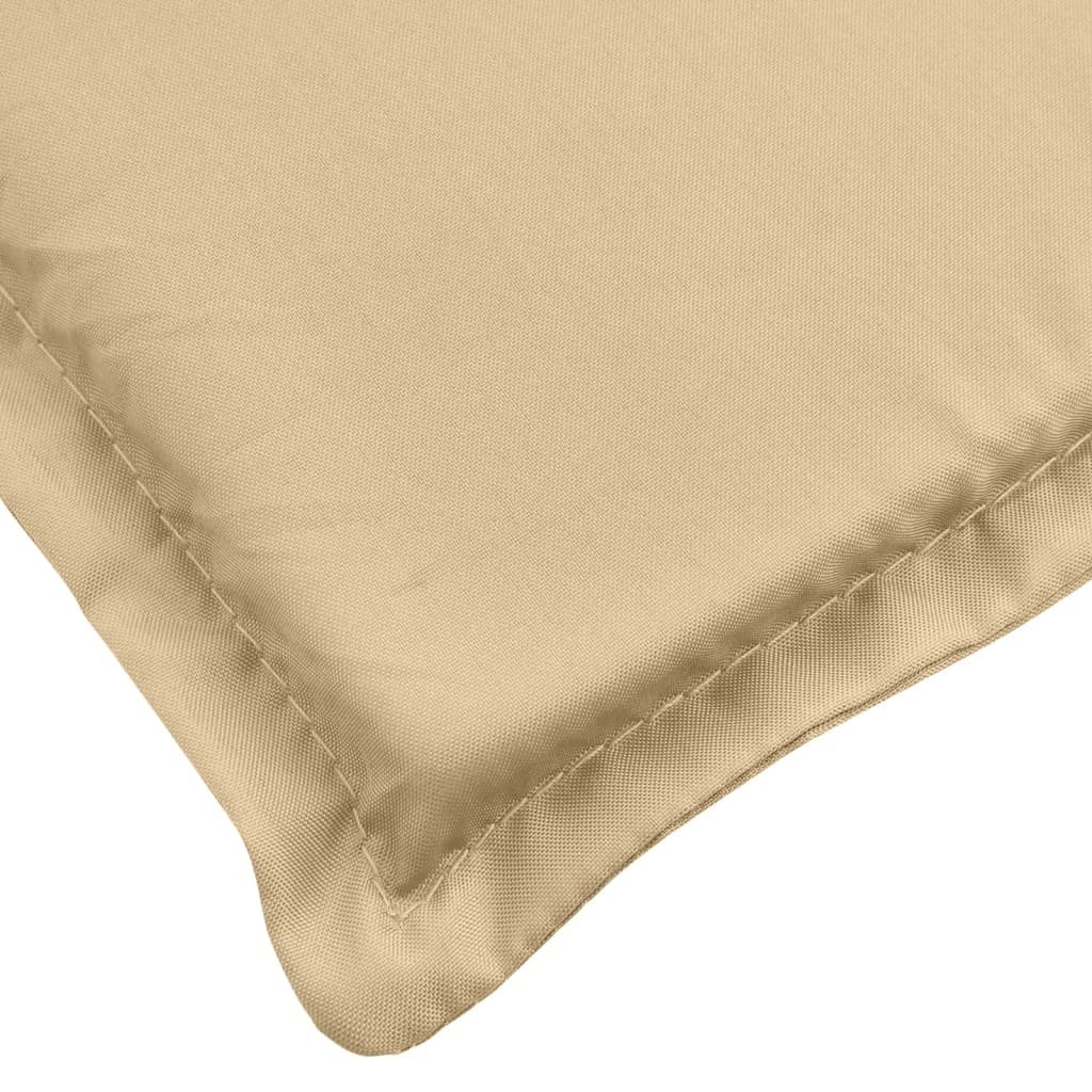 vidaXL Coussins de chaise à dossier haut lot de 6 beige mélangé tissu