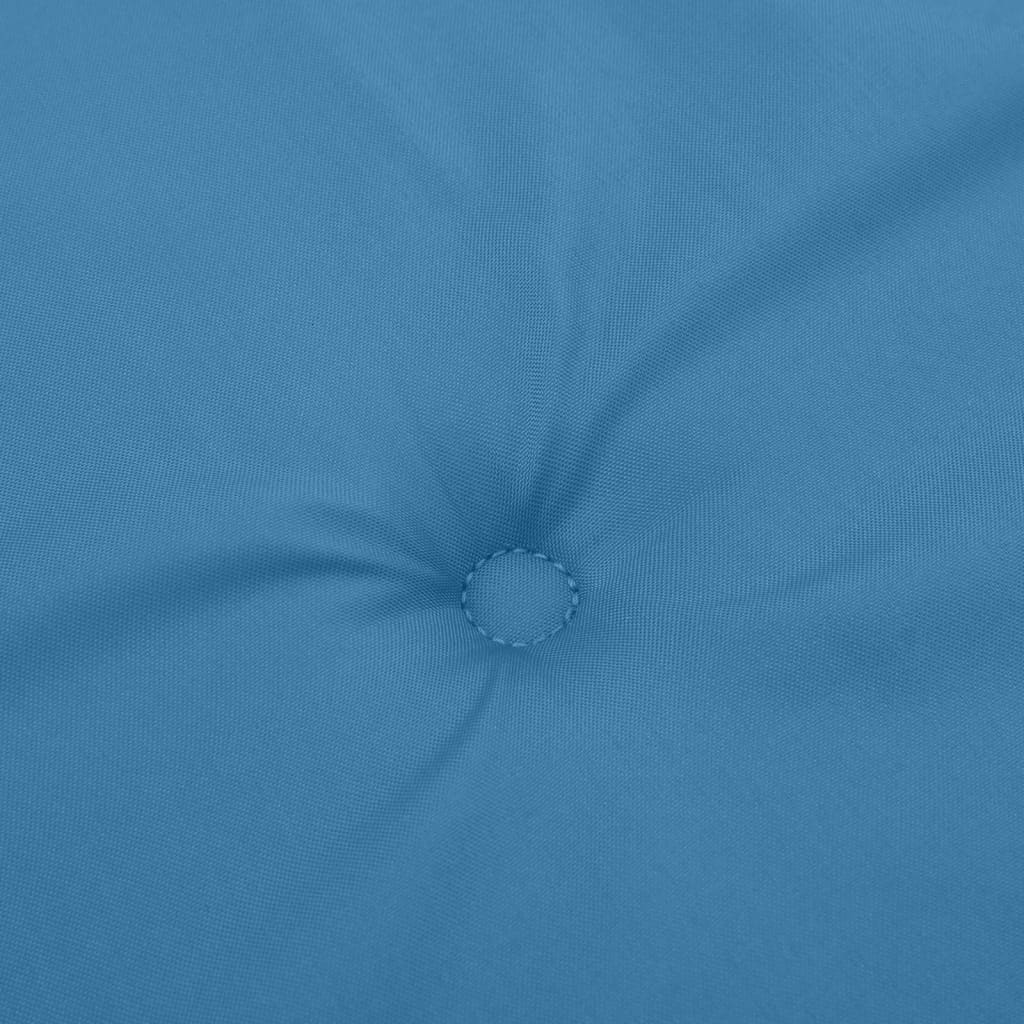 vidaXL Coussins de chaise à dossier haut lot de 6 bleu mélangé tissu