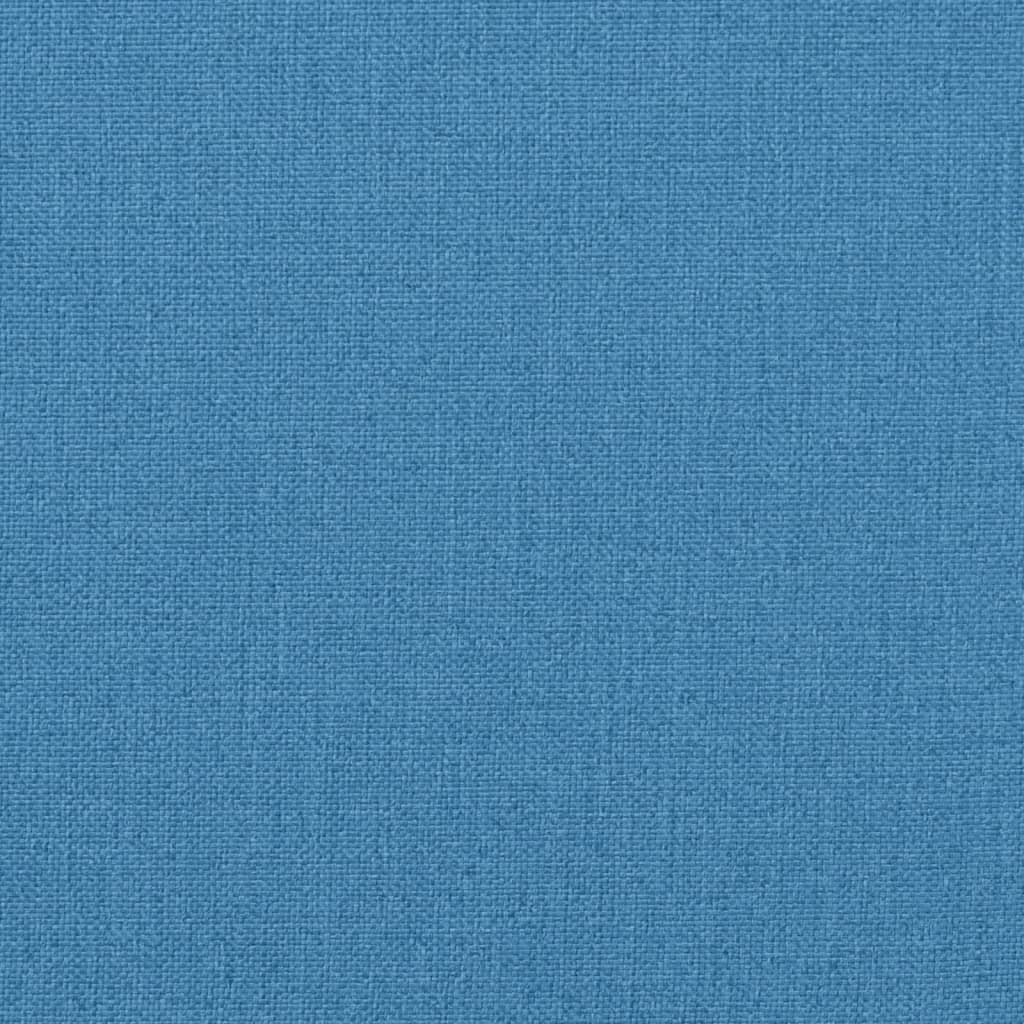 vidaXL Coussins de chaise à dossier haut lot de 6 bleu mélangé tissu