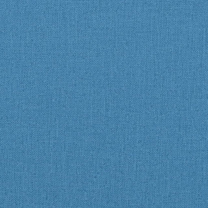 vidaXL Coussins de chaise à dossier haut lot de 6 bleu mélangé tissu