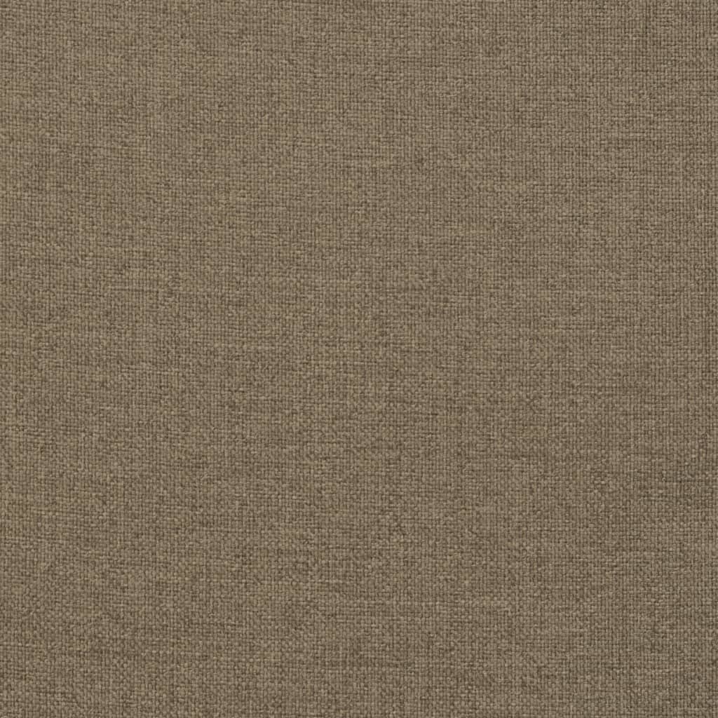 vidaXL Coussins de chaise à dossier haut lot de 2 taupe mélangé tissu