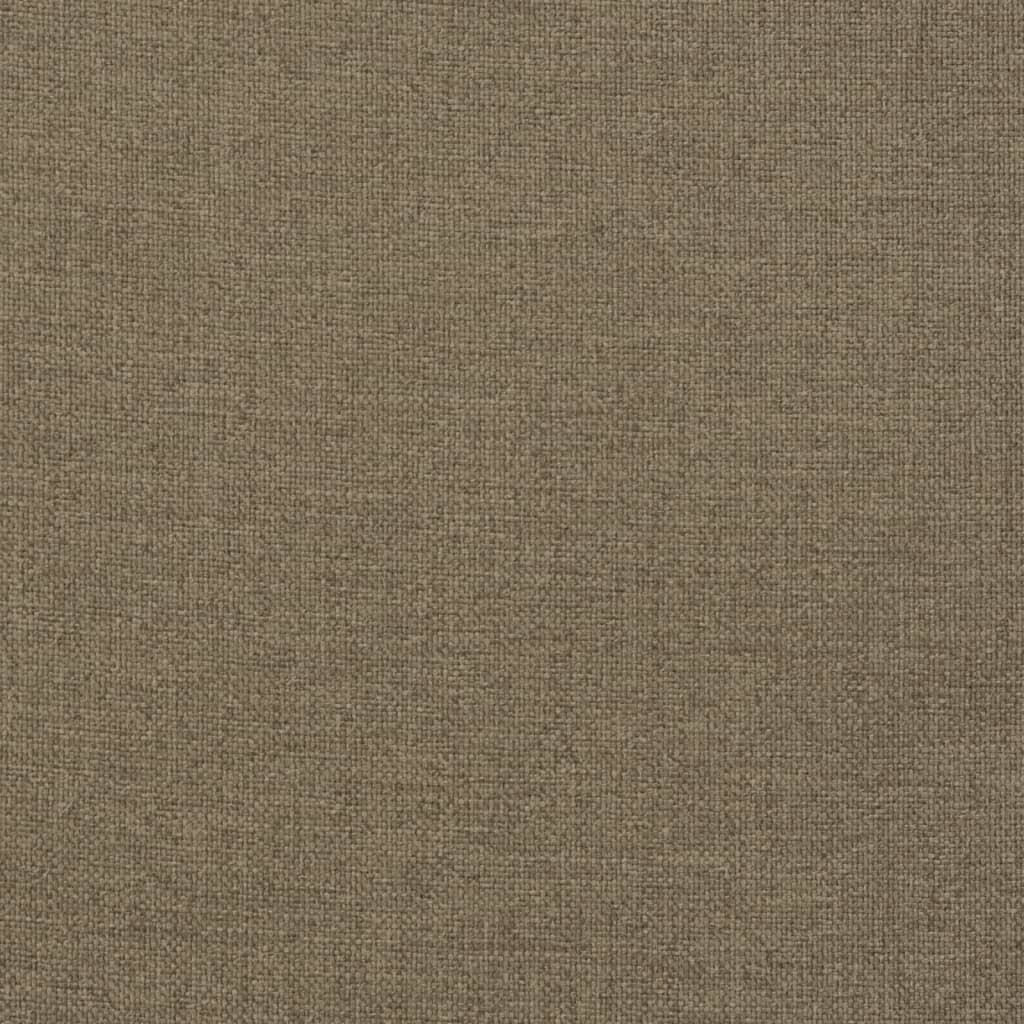 vidaXL Coussins de chaise à dossier haut lot de 4 taupe mélangé tissu