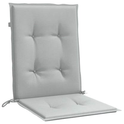 vidaXL Coussins de chaise à dossier bas lot de 2 gris clair mélangé