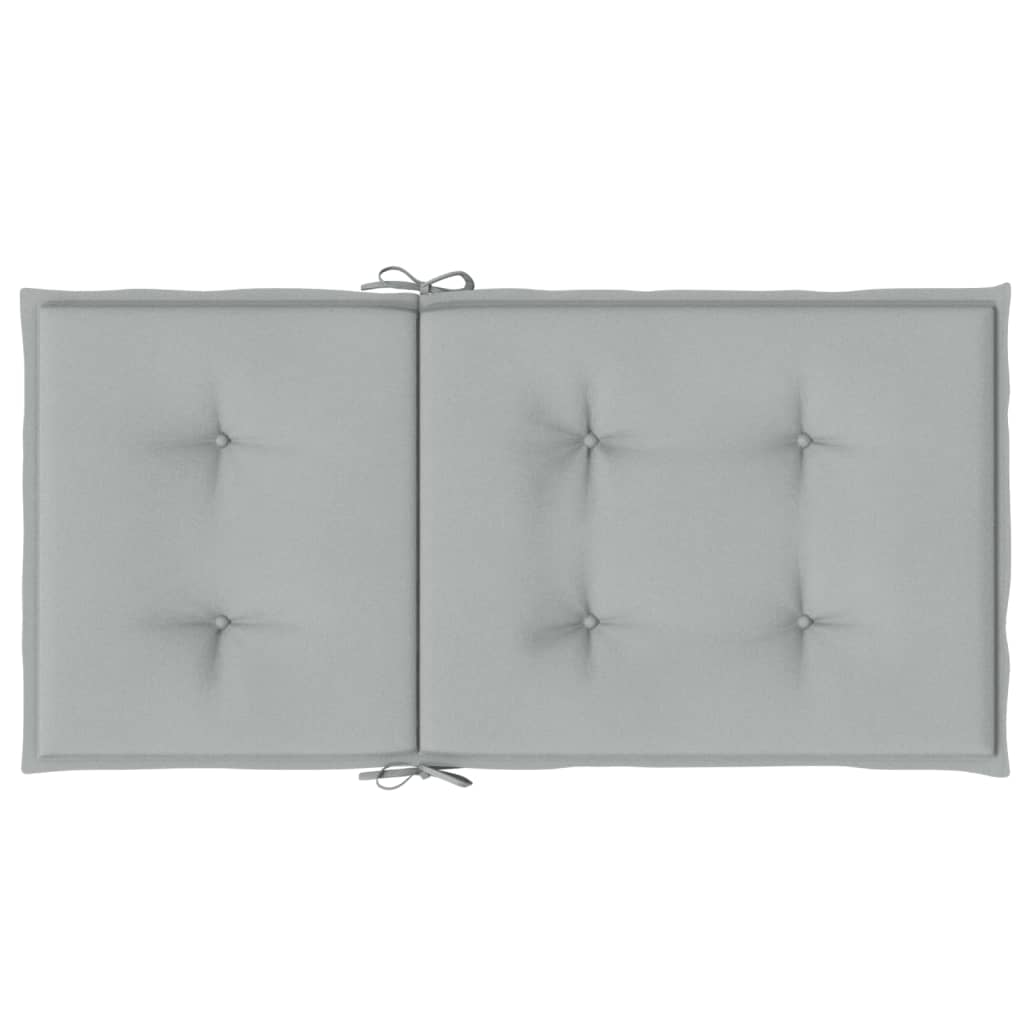 vidaXL Coussins de chaise à dossier bas lot de 2 gris clair mélangé