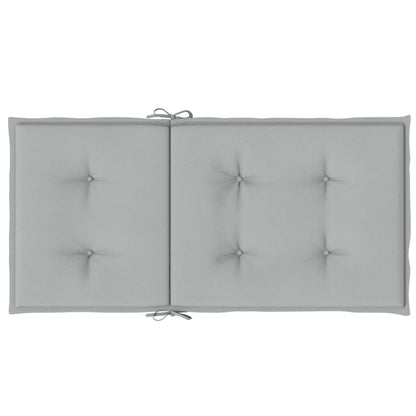 vidaXL Coussins de chaise à dossier bas lot de 2 gris clair mélangé