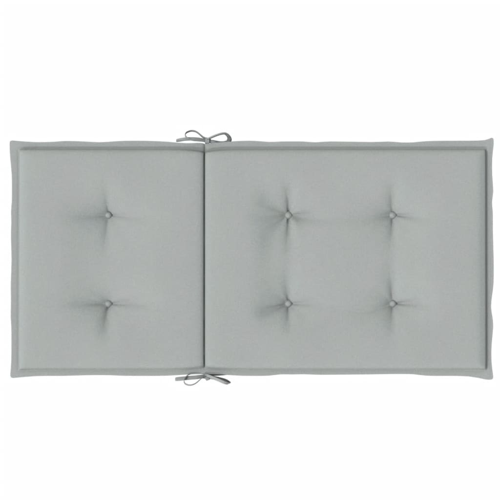 vidaXL Coussins de chaise à dossier bas lot de 4 gris clair mélangé