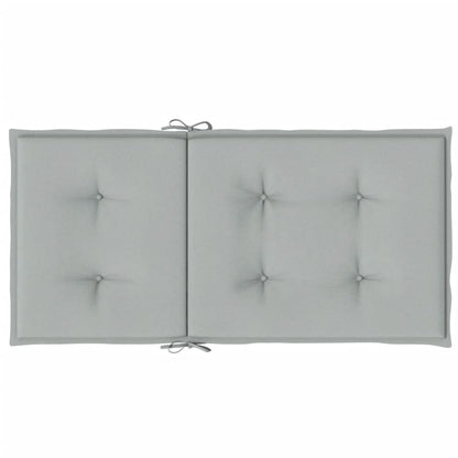 vidaXL Coussins de chaise à dossier bas lot de 4 gris clair mélangé