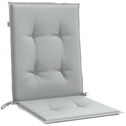 vidaXL Coussins de chaise à dossier bas lot de 6 gris clair mélangé