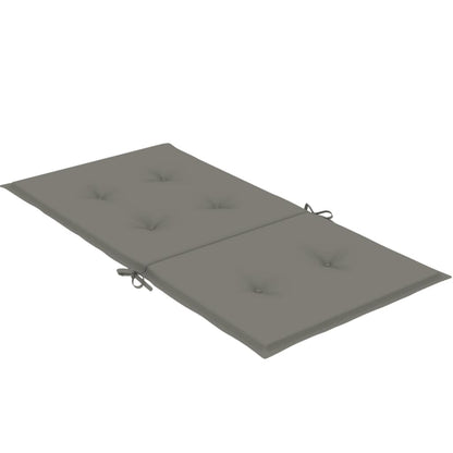 vidaXL Coussins de chaise à dossier bas lot de 6 gris foncé mélangé