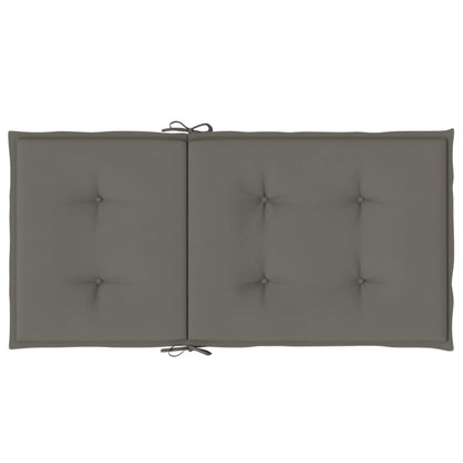 vidaXL Coussins de chaise à dossier bas lot de 6 gris foncé mélangé