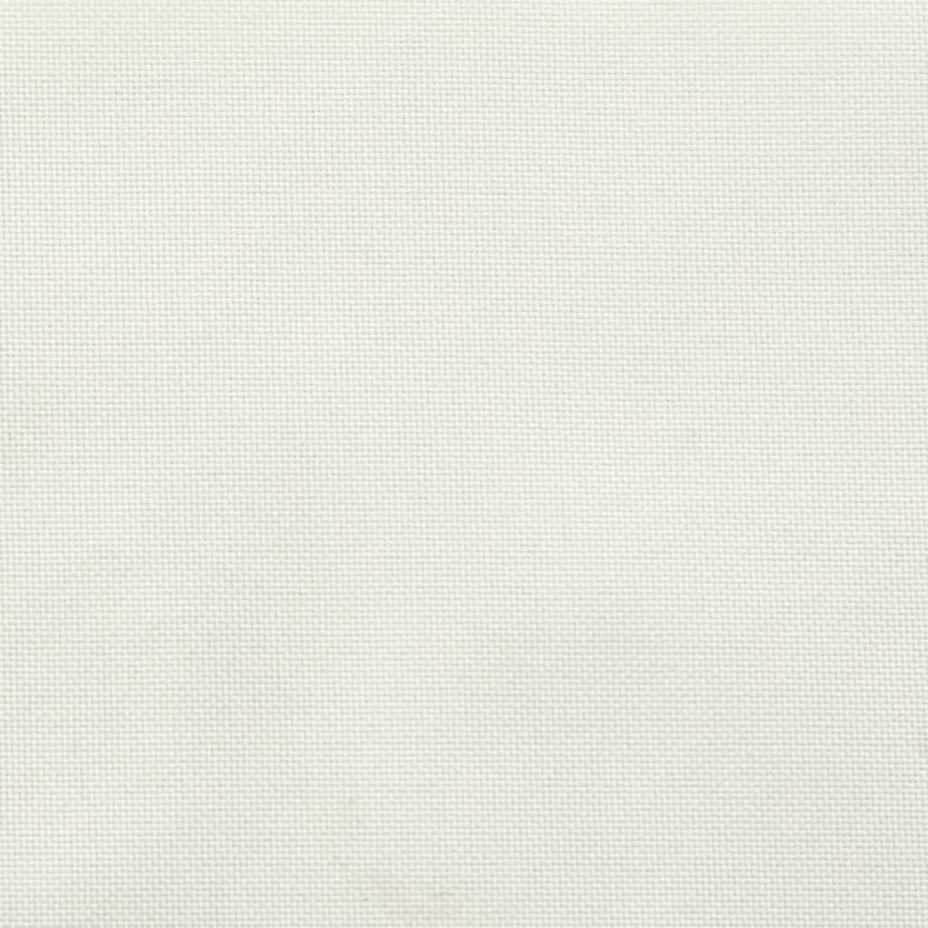 vidaXL Coussins de chaise à dossier bas lot de 4 crème mélangé tissu