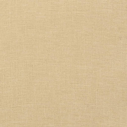 vidaXL Coussins de chaise à dossier bas lot de 4 beige mélangé tissu