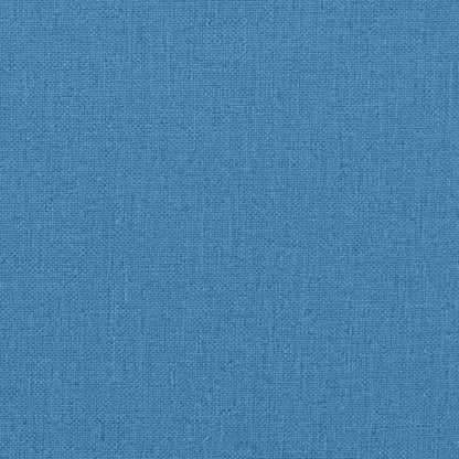 vidaXL Coussins de chaise à dossier bas lot de 2 bleu mélangé tissu