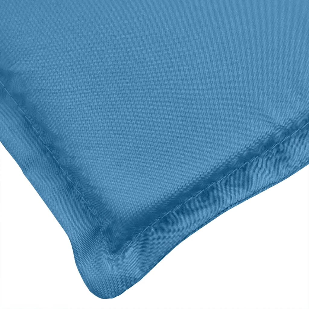 vidaXL Coussins de chaise à dossier bas lot de 6 bleu mélangé tissu