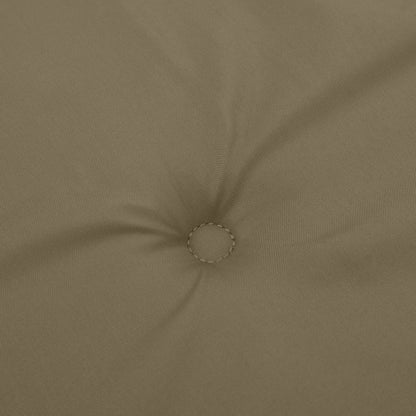 vidaXL Coussins de chaise à dossier bas lot de 4 taupe mélangé tissu