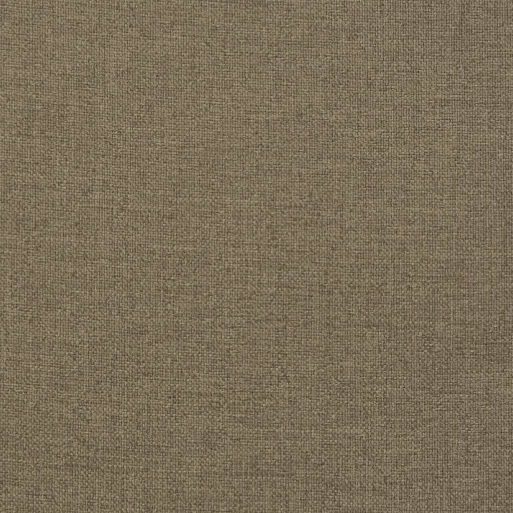 vidaXL Coussins de chaise à dossier bas lot de 4 taupe mélangé tissu