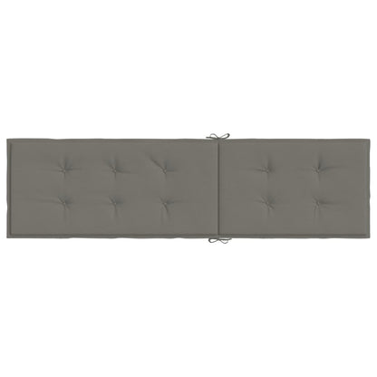 vidaXL Coussin de chaise longue gris foncé mélangé (75+105)x50x3 cm
