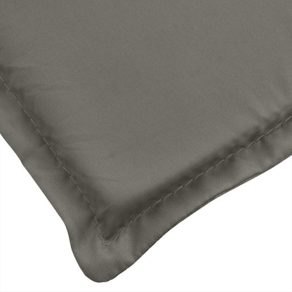 vidaXL Coussin de chaise longue gris foncé mélangé (75+105)x50x3 cm
