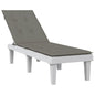 vidaXL Coussin de chaise longue gris foncé mélangé (75+105)x50x3 cm