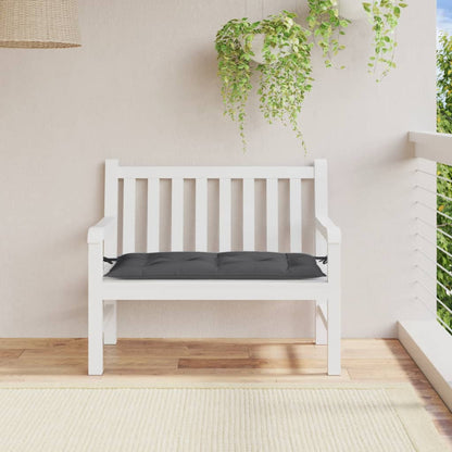 vidaXL Coussin de banc de jardin anthracite mélangé 100x50x7 cm tissu