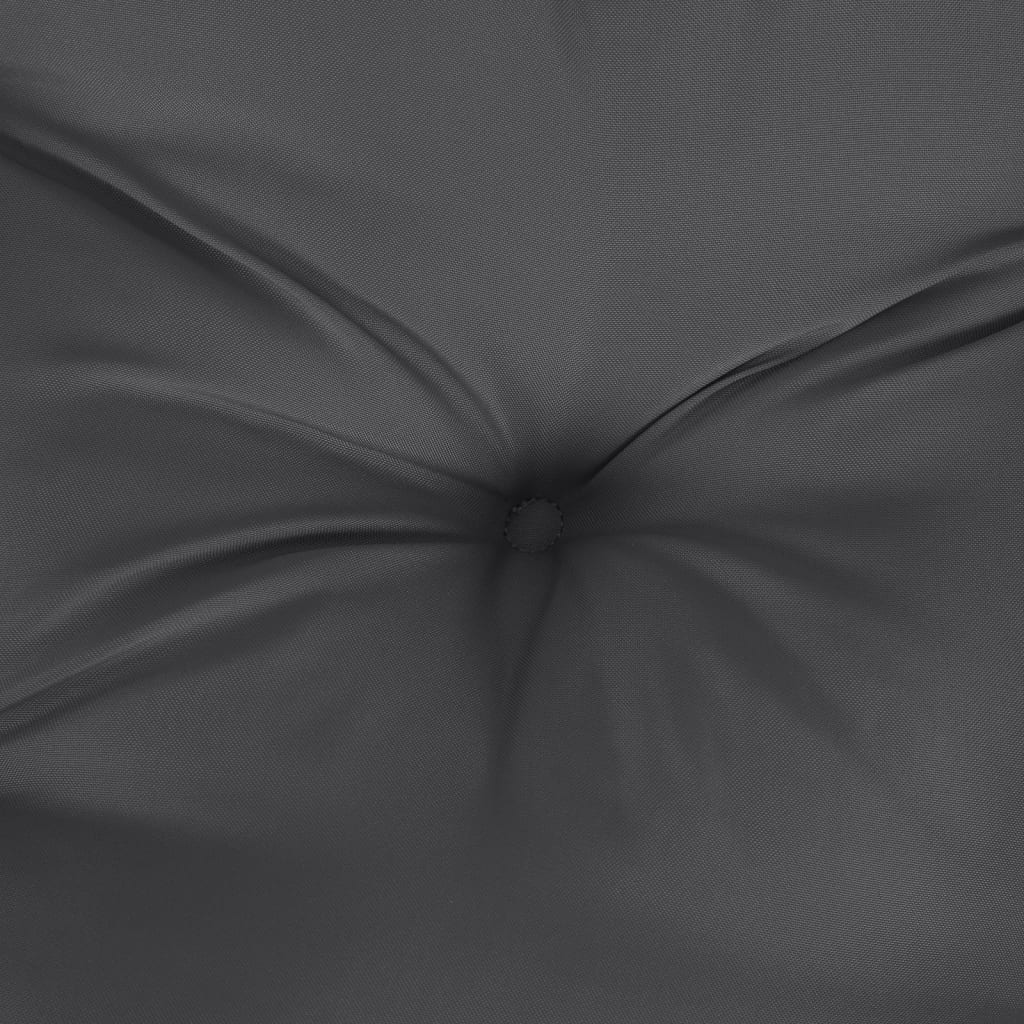 vidaXL Coussin de banc de jardin anthracite mélangé 100x50x7 cm tissu