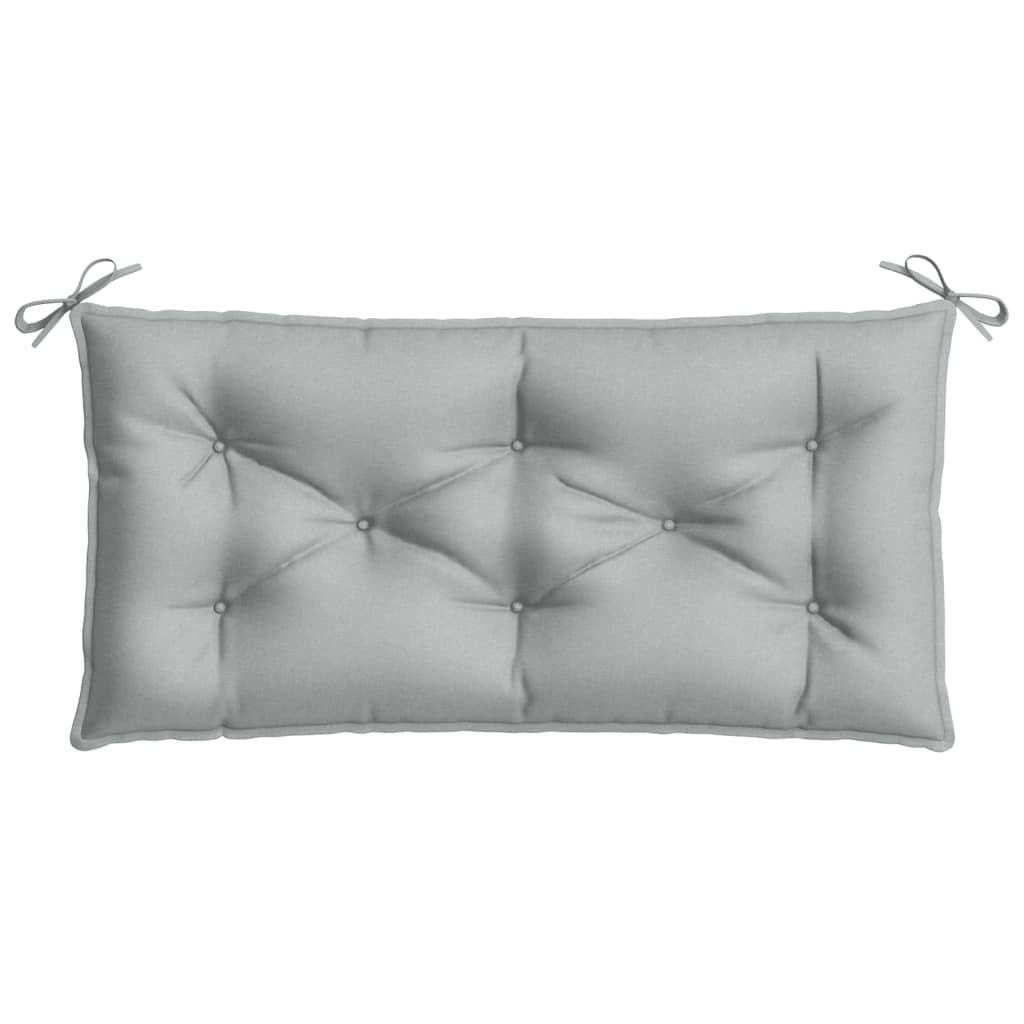 vidaXL Coussin de banc de jardin gris clair mélangé 100x50x7 cm tissu