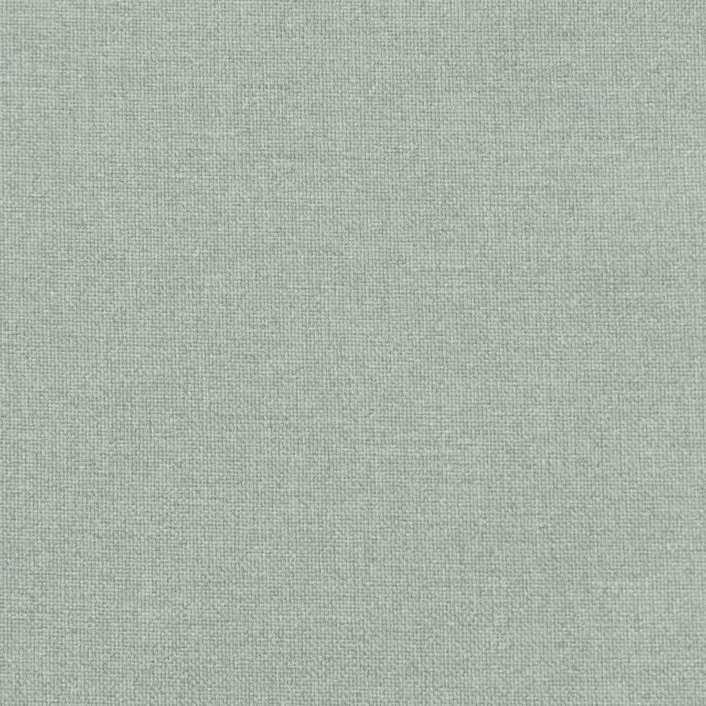 vidaXL Coussin de banc de jardin gris clair mélangé 100x50x7 cm tissu