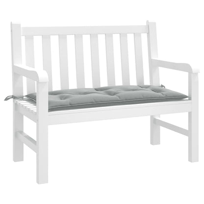 vidaXL Coussin de banc de jardin gris clair mélangé 100x50x7 cm tissu