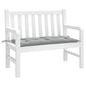 vidaXL Coussin de banc de jardin gris clair mélangé 100x50x7 cm tissu
