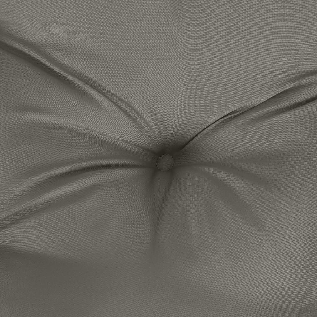 vidaXL Coussin de banc de jardin gris foncé mélangé 100x50x7 cm tissu