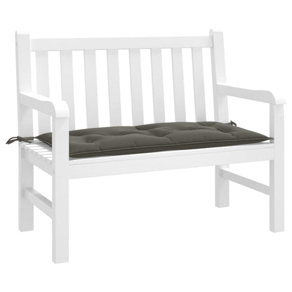 vidaXL Coussin de banc de jardin gris foncé mélangé 100x50x7 cm tissu