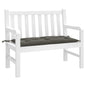 vidaXL Coussin de banc de jardin gris foncé mélangé 100x50x7 cm tissu