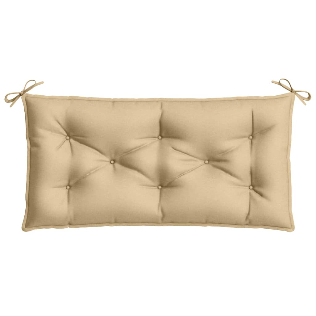 vidaXL Coussin de banc de jardin beige mélangé 100x50x7 cm tissu