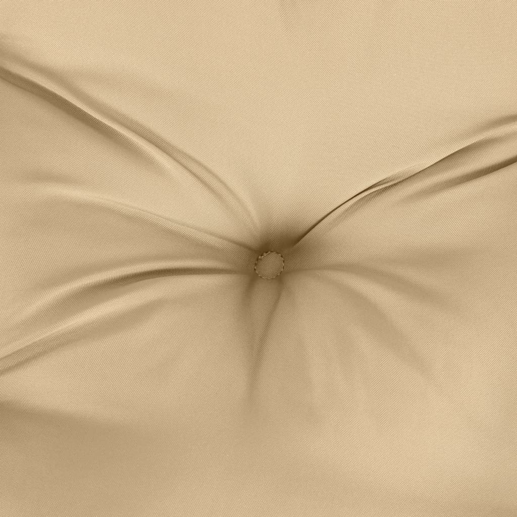 vidaXL Coussin de banc de jardin beige mélangé 100x50x7 cm tissu