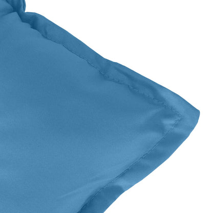 vidaXL Coussin de banc de jardin bleu mélangé 100x50x7 cm tissu