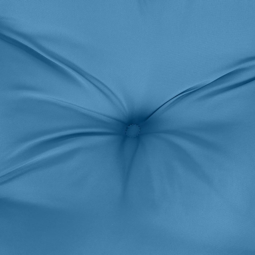 vidaXL Coussin de banc de jardin bleu mélangé 100x50x7 cm tissu