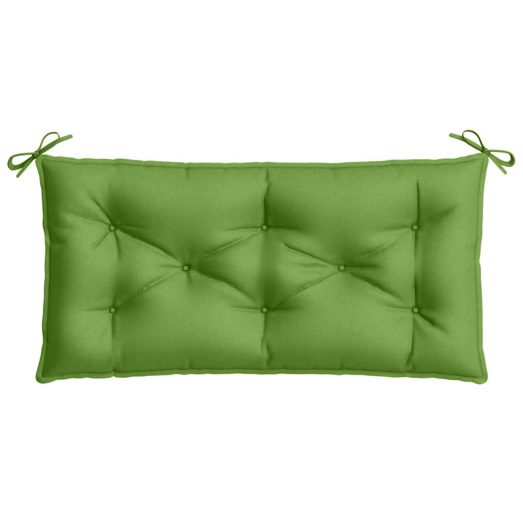 vidaXL Coussin de banc de jardin vert mélangé 100x50x7 cm tissu