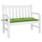 vidaXL Coussin de banc de jardin vert mélangé 100x50x7 cm tissu