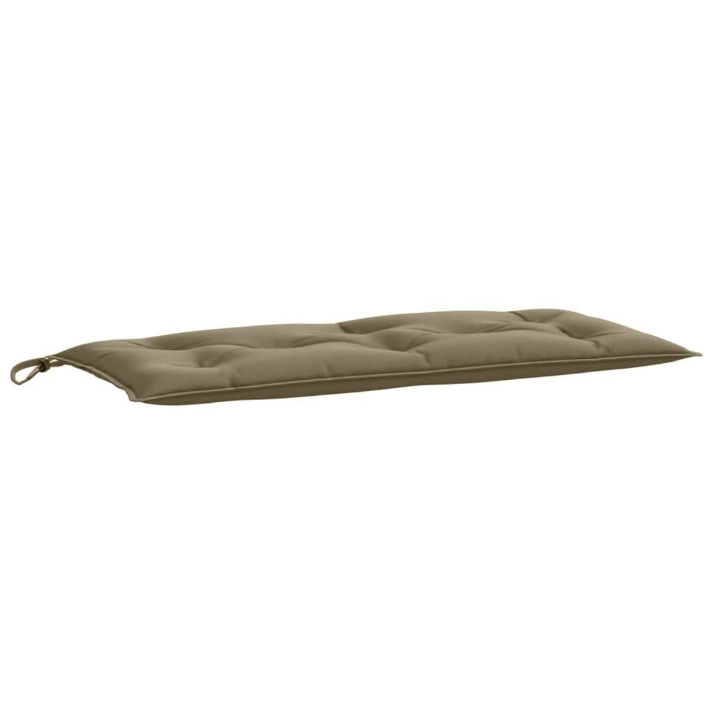 vidaXL Coussin de banc de jardin taupe mélangé 100x50x7 cm tissu