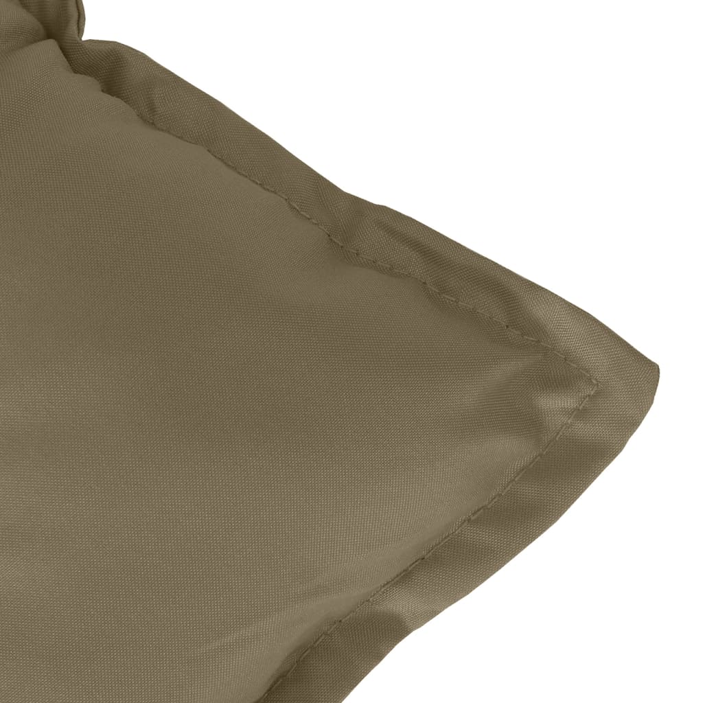 vidaXL Coussin de banc de jardin taupe mélangé 100x50x7 cm tissu