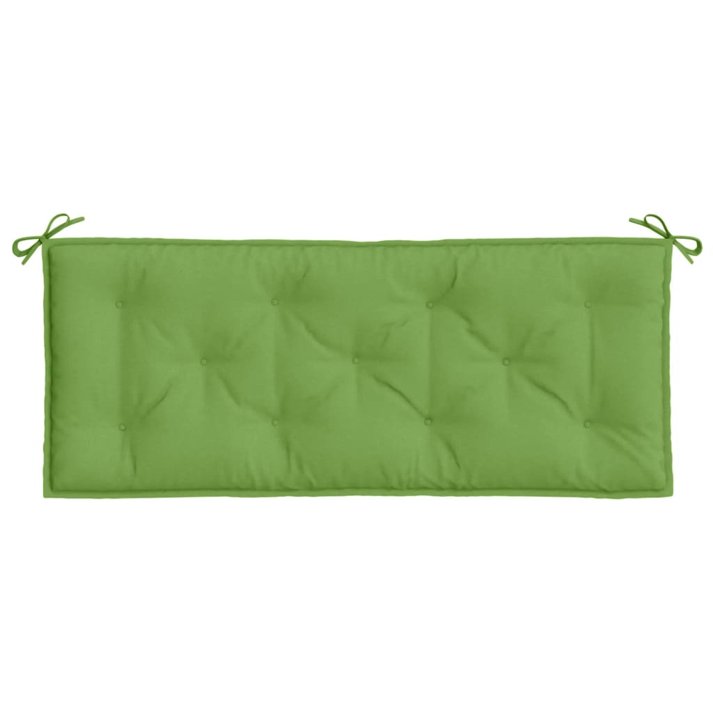 vidaXL Coussin de banc de jardin vert mélangé 120x50x7 cm tissu