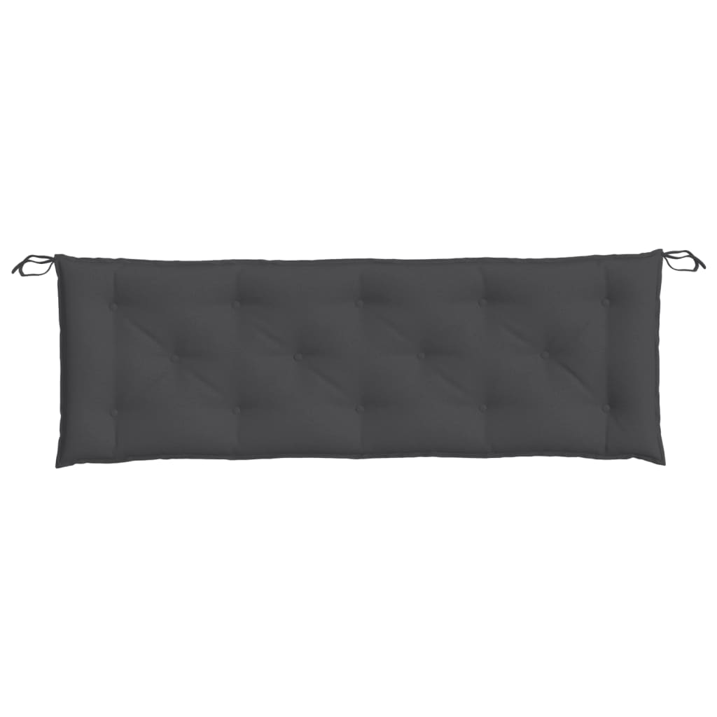 vidaXL Coussin de banc de jardin anthracite mélangé 150x50x7 cm tissu