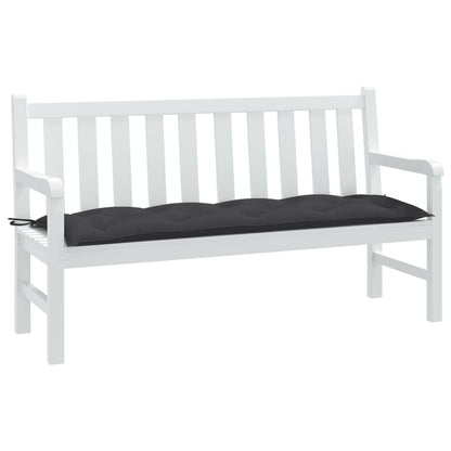 vidaXL Coussin de banc de jardin anthracite mélangé 150x50x7 cm tissu