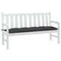 vidaXL Coussin de banc de jardin anthracite mélangé 150x50x7 cm tissu