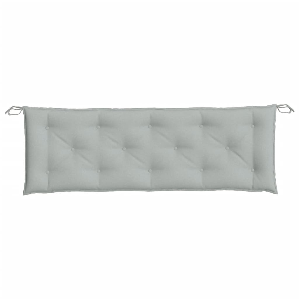 vidaXL Coussin de banc de jardin gris clair mélangé 150x50x7 cm tissu