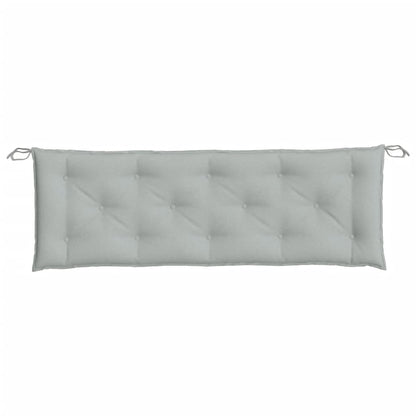vidaXL Coussin de banc de jardin gris clair mélangé 150x50x7 cm tissu