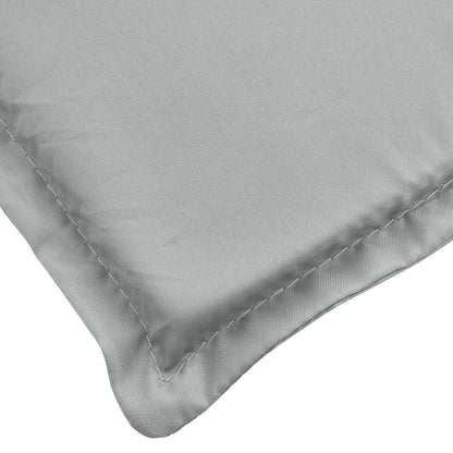 vidaXL Coussin de banc de jardin gris clair mélangé 150x50x7 cm tissu