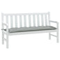 vidaXL Coussin de banc de jardin gris clair mélangé 150x50x7 cm tissu
