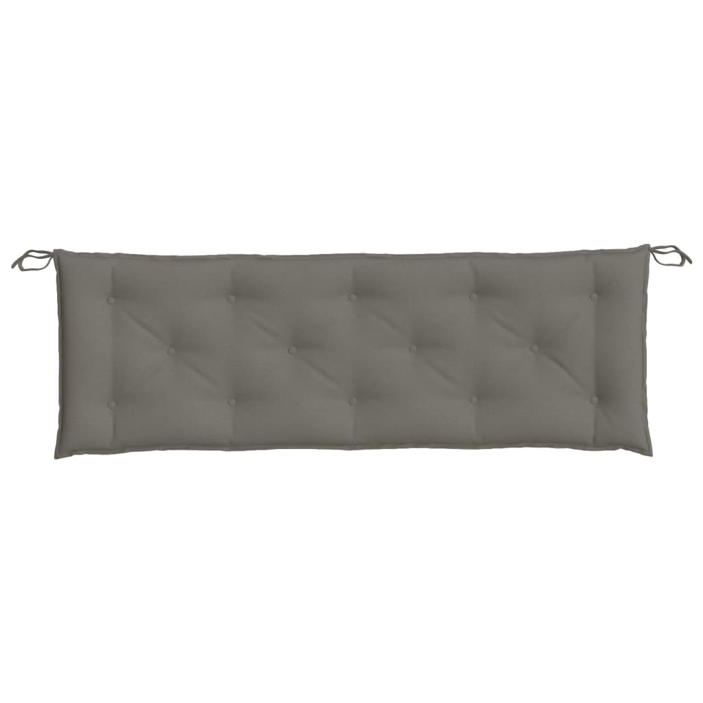 vidaXL Coussin de banc de jardin gris foncé mélangé 150x50x7 cm tissu