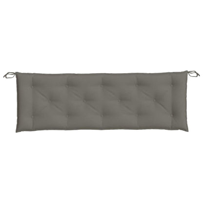 vidaXL Coussin de banc de jardin gris foncé mélangé 150x50x7 cm tissu